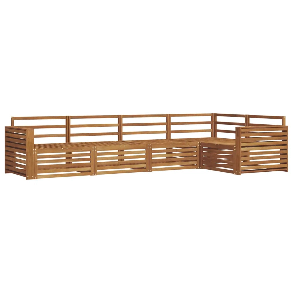 Set di divani da esterno 5 pcs Naturale