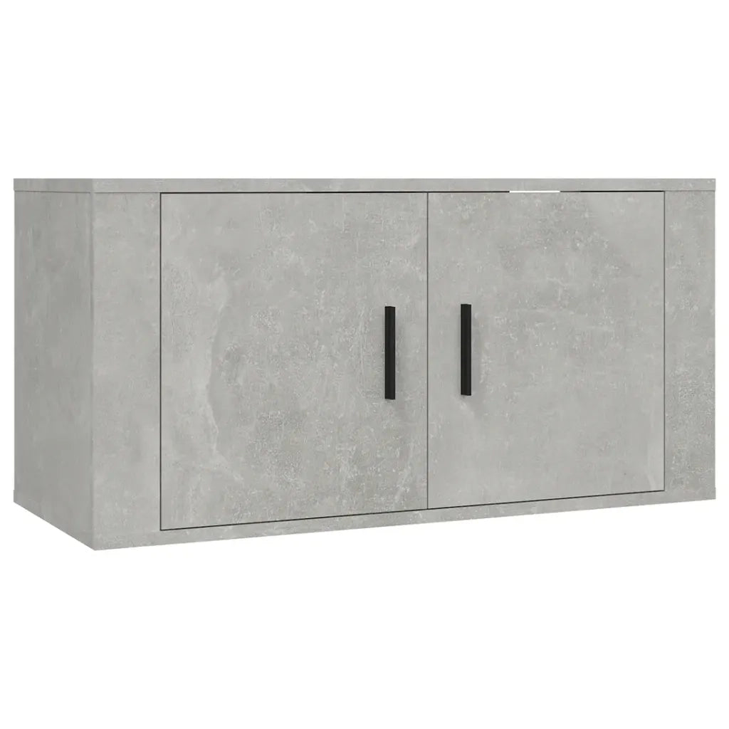 Mobile Porta TV a Parete Grigio cemento 80x34,5x40 cm 816628