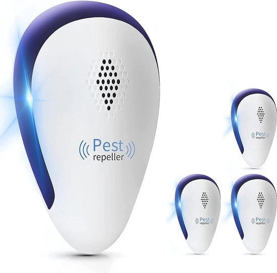 Dispositivo Repellente Topi Ultrasonico Interno - 4 Pezzi - Verde