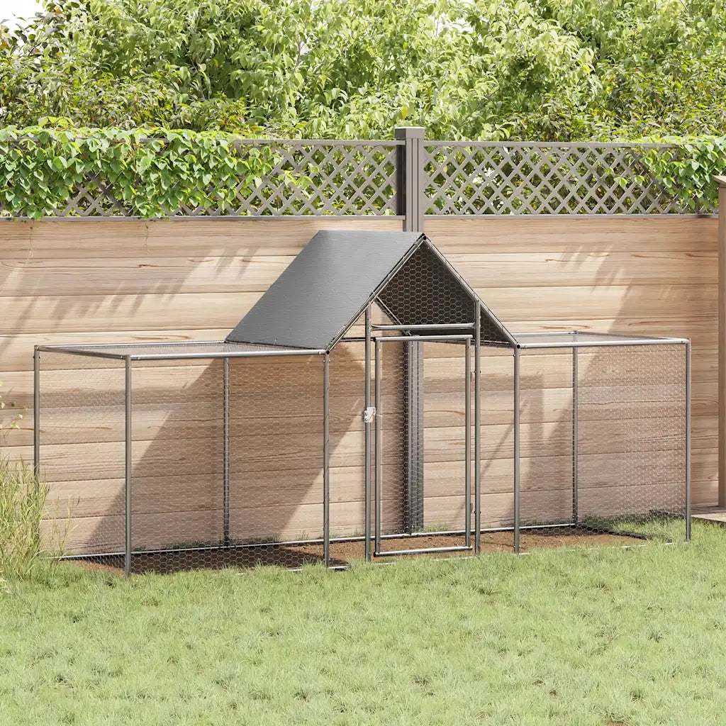 Pollaio 3x1x1,5 m in Acciaio Zincato CFW3230389