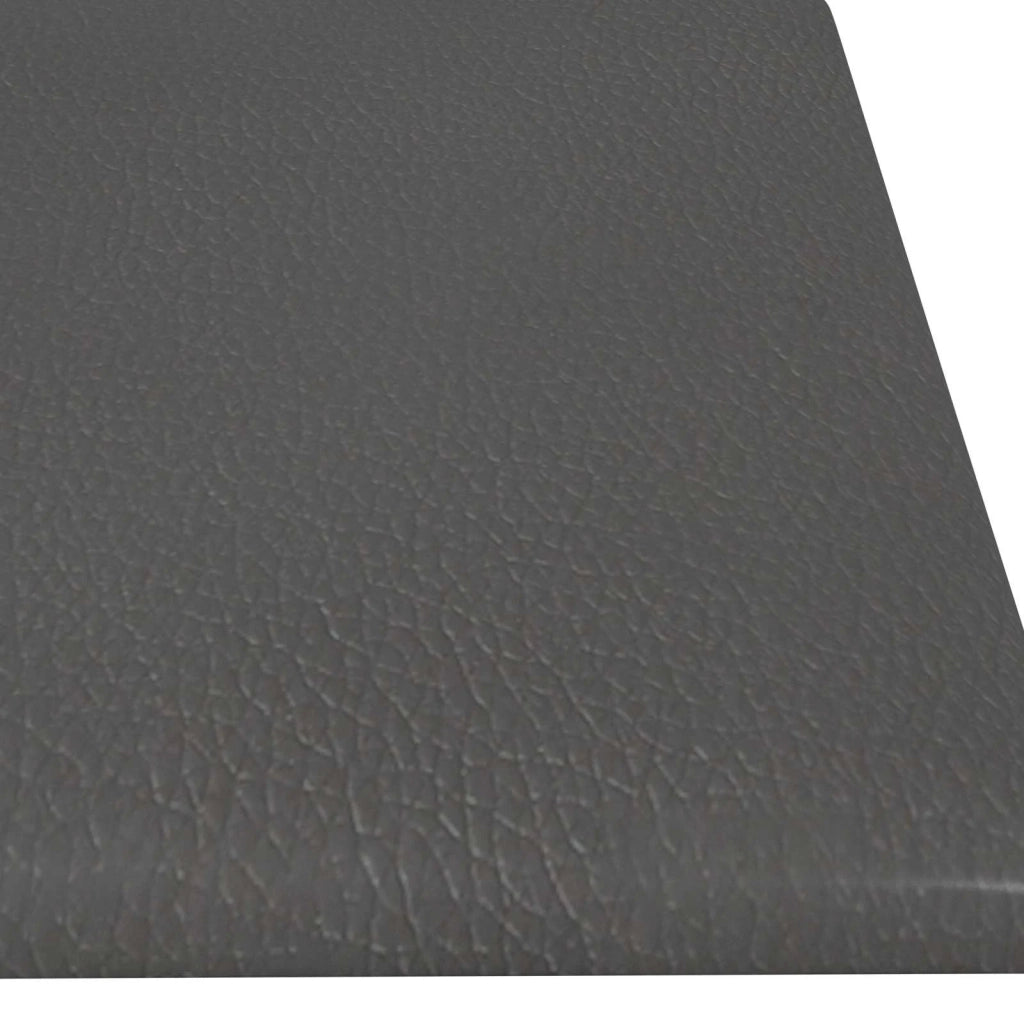Testiera da Parete 12 pcs Grigio 60 x 15 cm Tessuto