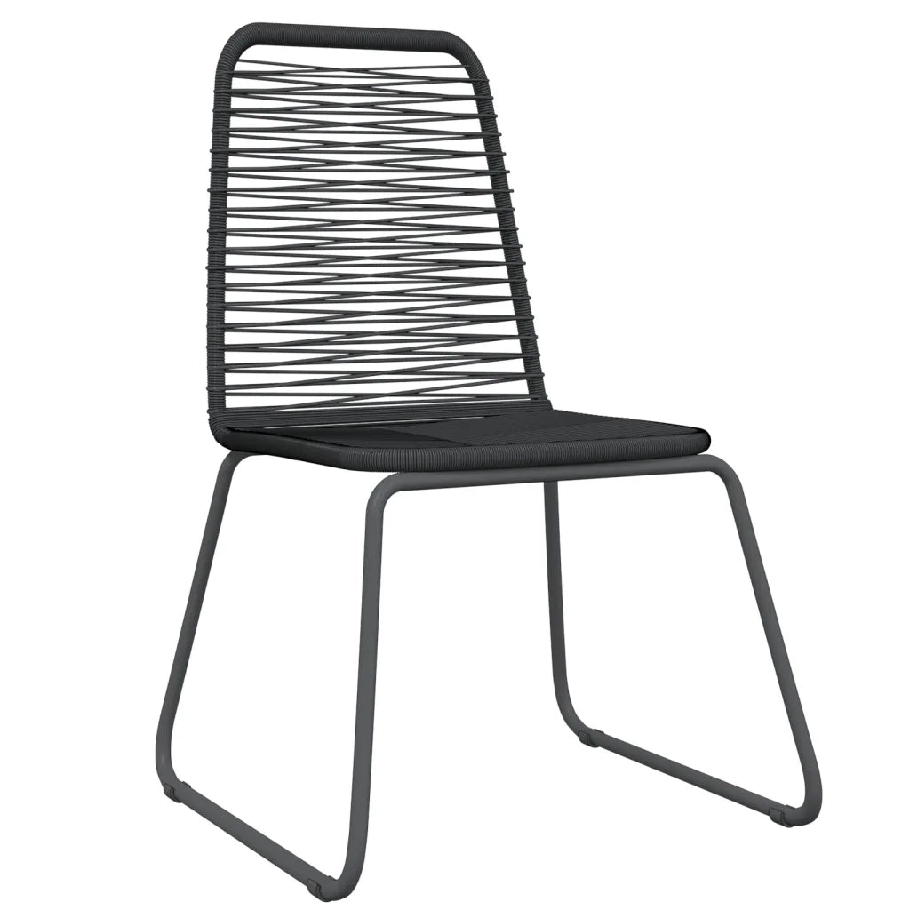 Set Mobili da Pranzo per Giardino 3 pz Nero cod mxl 41012