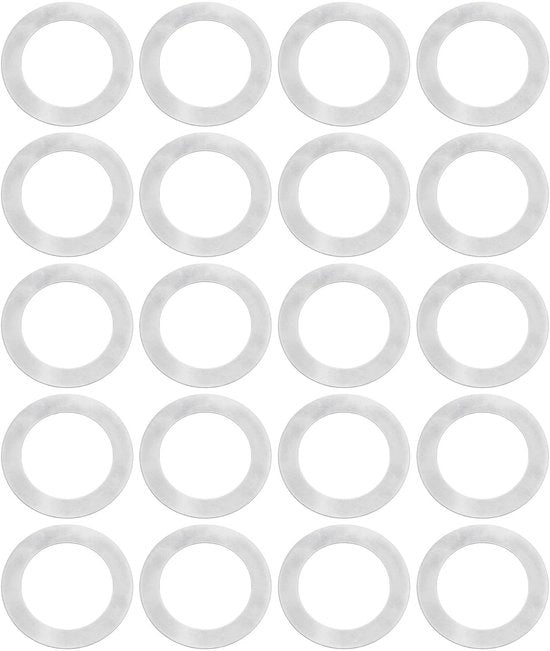 Kit di supporto per ingranaggi - 20 pezzi - Acciaio inossidabile - ARA709064 - Compatibile con Arrma 6S - 8x12x0.2mm - Riduce la abrasione - Shim