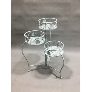 C FIORIERA 3 POSTI 44X46XH65CM AZZURRO CHIARO EPOQUE- 2,0 pz