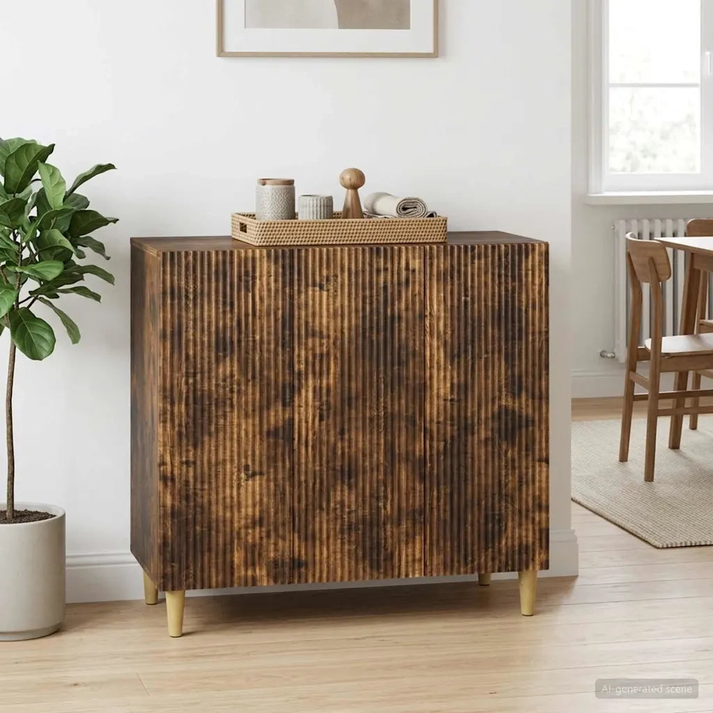 Credenza Rovere Fumo 89 x 34,5 x 80 cm Legno ingegnerizzato 894650