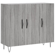 Credenza | Madia | Buffet da pranzo | Armadio da pranzo Grigio Sonoma 90x34x80 cm in Legno Multistrato