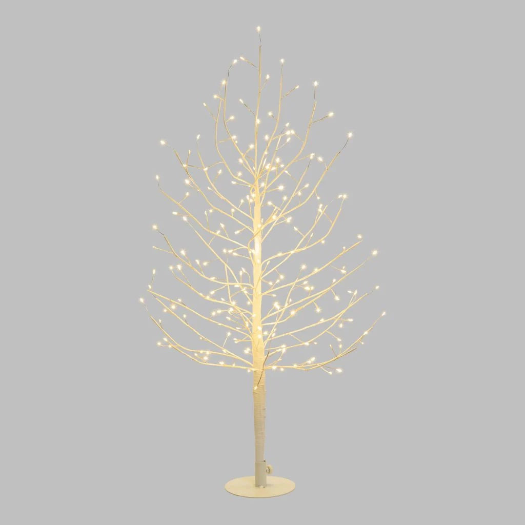 Albero Ramo di Tiglio bianco h 0,6 m, 160 microled bianco caldo, uso interno