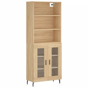 Credenza | Madia | Buffet da pranzo | Armadio da pranzo Rovere Sonoma 69,5x34x180 cm in Legno Multistrato