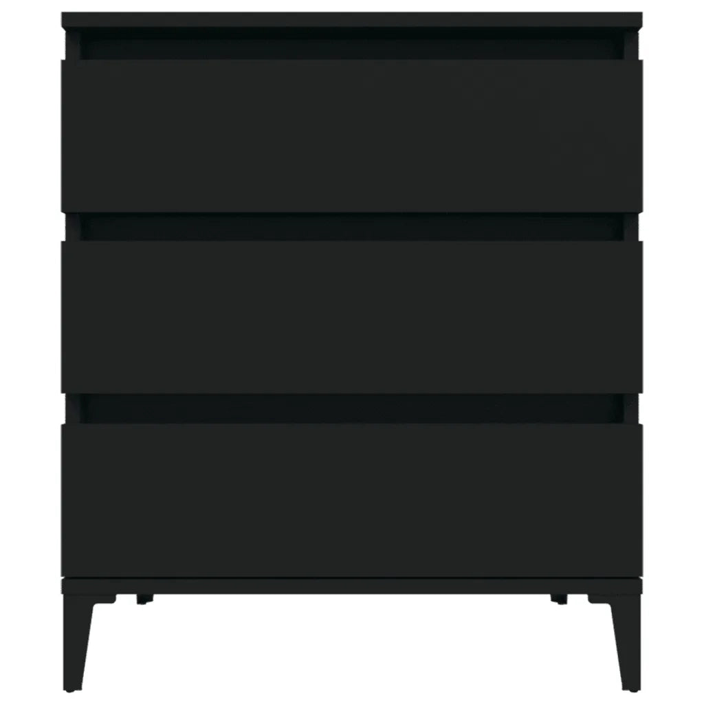 Credenza-Buffet-Armadio da cucina Nero 60x35x70 cm in Legno Multistrato 488699