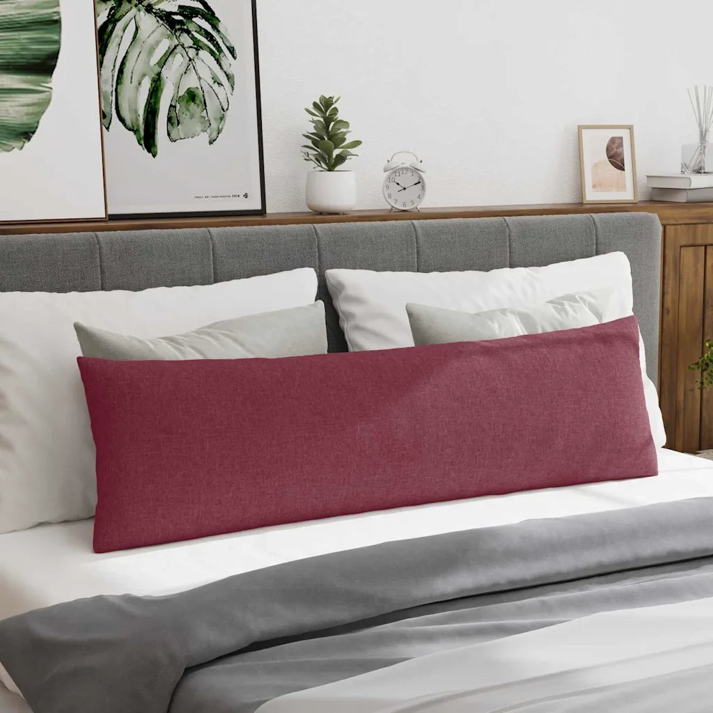 Cuscini da Divano 2 pz | Cuscini per sedie Rosso Vino 145 x 40 cm Tessuto