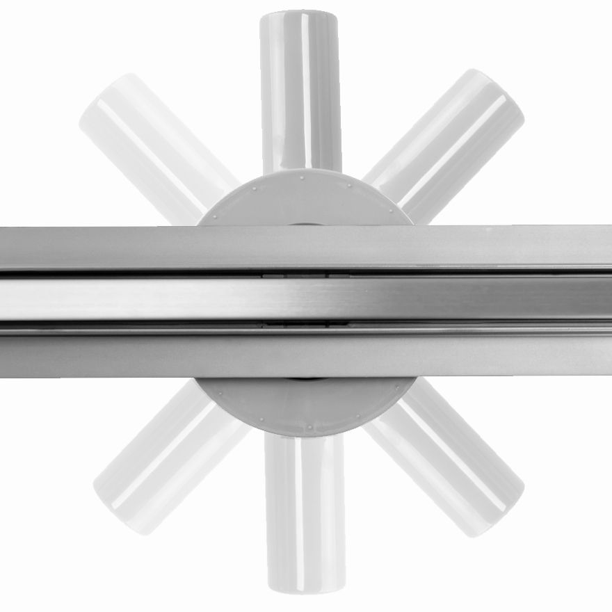 Canalina Di Scarico Rea Neo Slim Pro Nickel Brush Inox 50