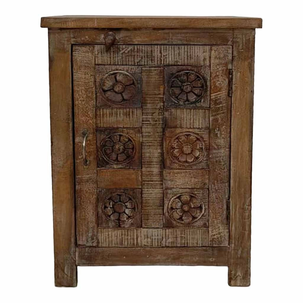 Comodino in legno fatto a mano50x36x71h cm