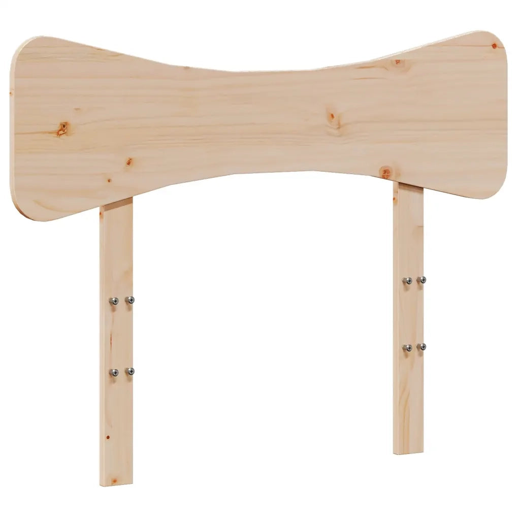 Letto singolo | Letto per adulti | Giroletto senza Materasso 75x190 cm in Legno Massello di Pino