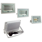 Trade Shop - Faro Faretto Led Smd 10w 20w 30w 50w 100w Ultra Slim Da Esterno Colore Bianco -  100 Watt
