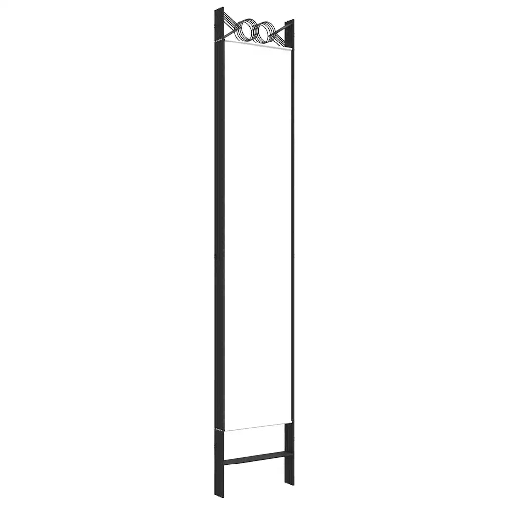 Divisorio a 5 Pannelli Bianco 200x220 cm Tessuto 350170