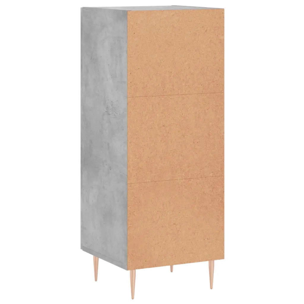 Credenza-Buffet-Armadio da cucina Grigio Cemento 34,5x34x90 cm in Legno Multistrato 409927