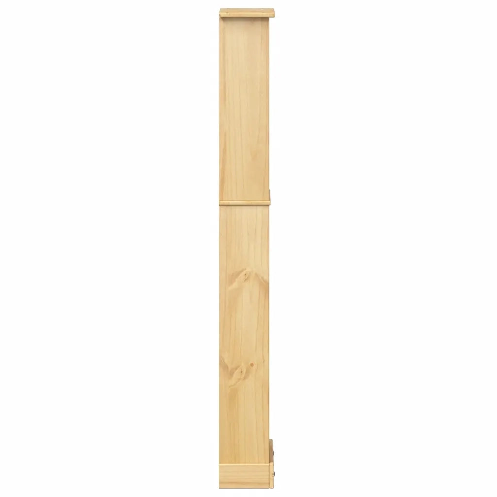 Libreria Corona 46x20x170 cm in Legno Massello di Pino