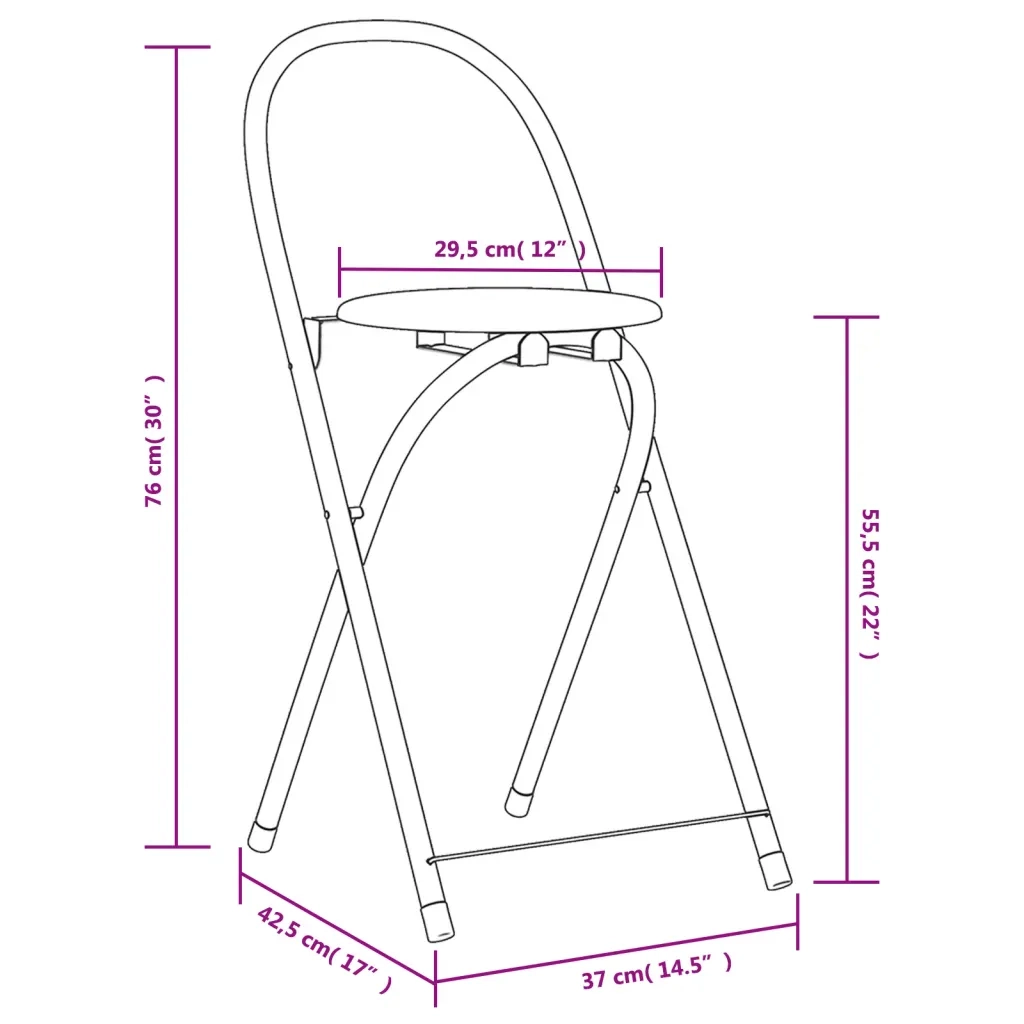 Set Tavolo e Sedie 5 pz Pieghevoli in MDF 243901