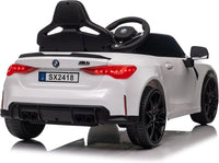 Macchina Elettrica per Bambini Licenza Ufficiale Bmw M4 10,8V 3,1Ah Bianco