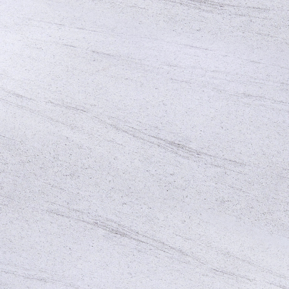 Tavolo da giardino con piano in HPL e struttura in alluminio bianco resistente ai raggi UV all'acqua per esterni, in stile moderno