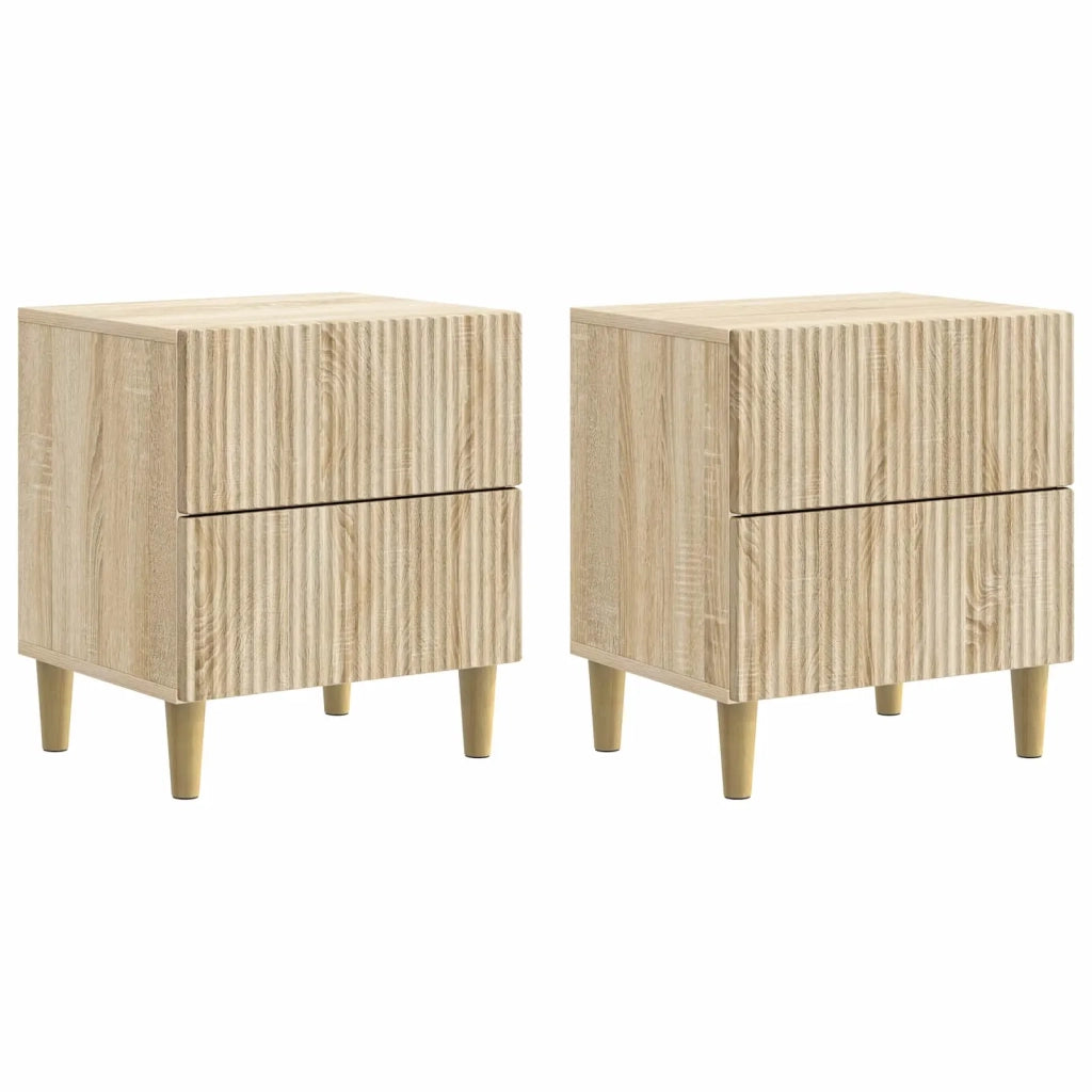Armadio da Notte 2 pcs Rovere Sonoma 43 x 34,5 x 48 cm 894530
