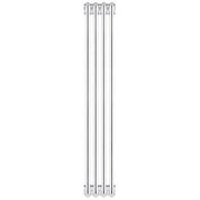 Radiatore tubolare 10 elementi in acciaio 4 colonne scomponibile H200 cm Ercos IMOLA Bianco
