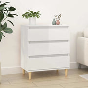 Credenza-Buffet-Armadio da cucina Bianco Lucido 60x35x70 cm in Legno Multistrato 550500
