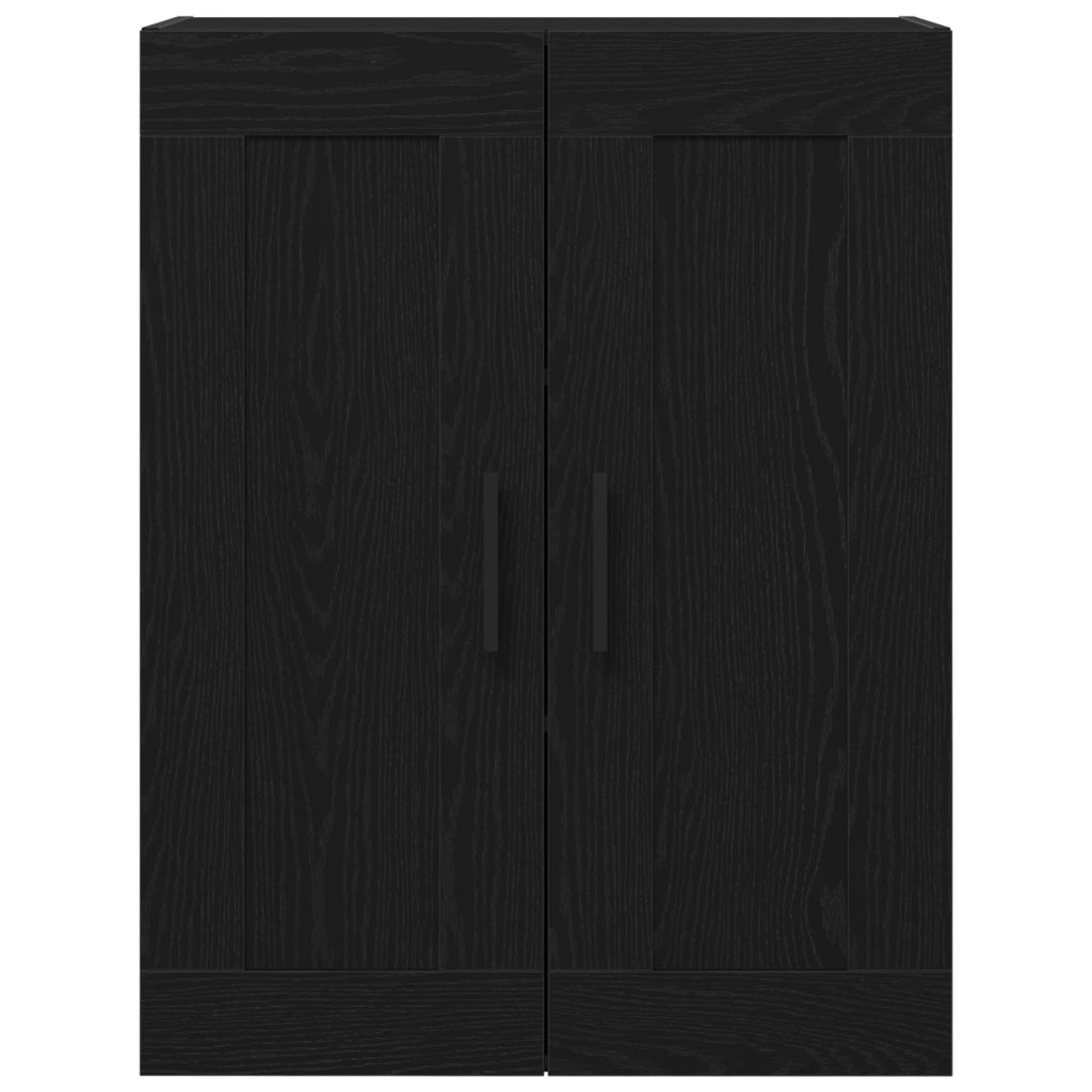 Mobile da parete  Nero Rovere 69,5x34x90 cm Legno ingegnerizzato