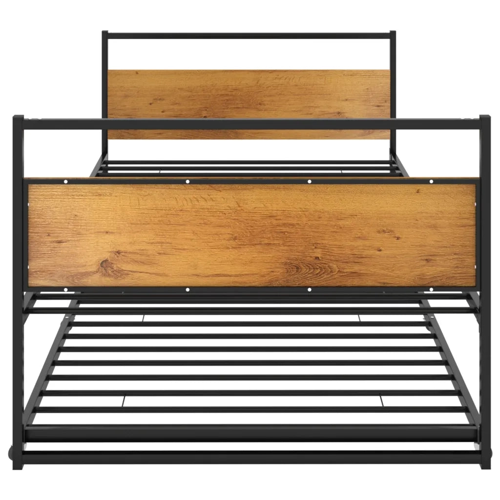 Giroletto Estraibile Nero in Metallo 90x200 cm 324748