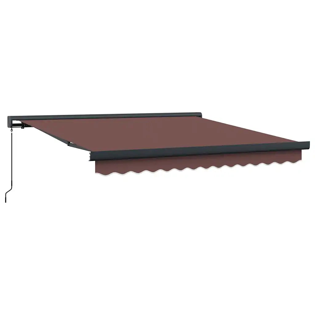 Tenda Sole Retrattile Manuale 300x250 cm Marrone 3215723