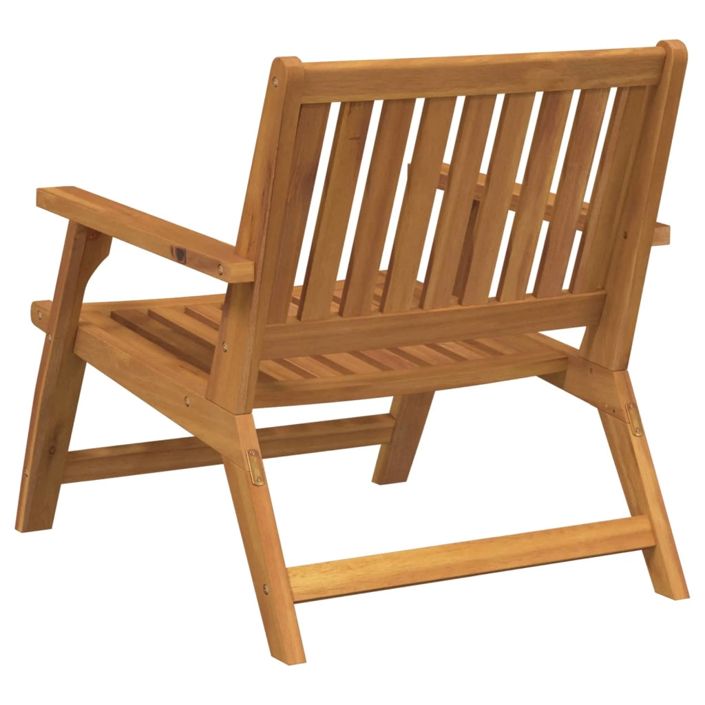 Panca Relax 2 pcs Marrone Legno di Acacia Massello 367826