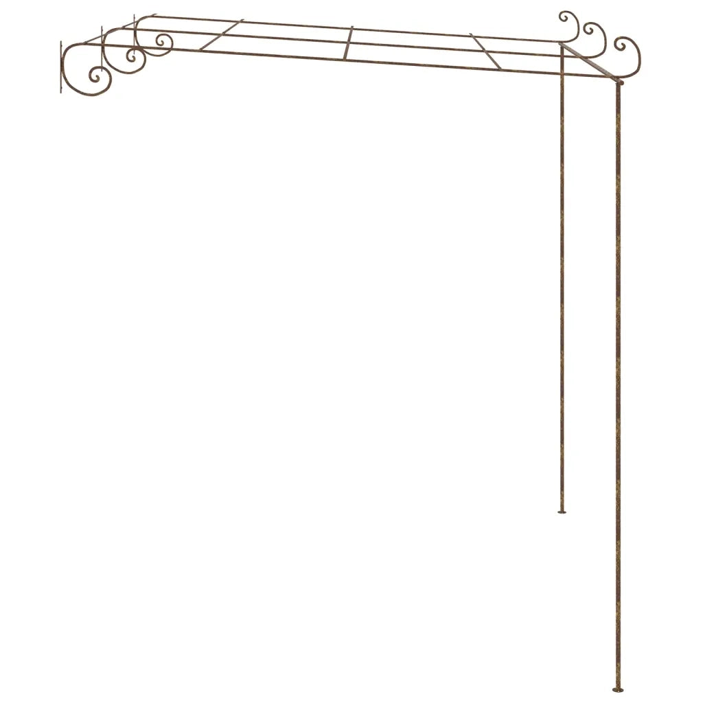 Pergolato da Giardino Marrone Anticato 3x3x2,5 m in Ferro CFW2532566