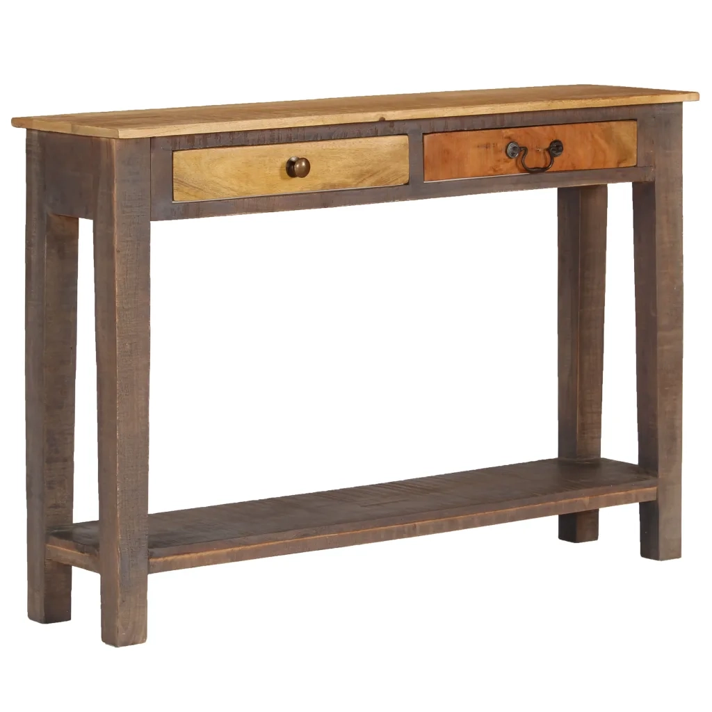 Tavolo Consolle in Legno Massello Vintage 118x30x80 cm cod mxl 23700