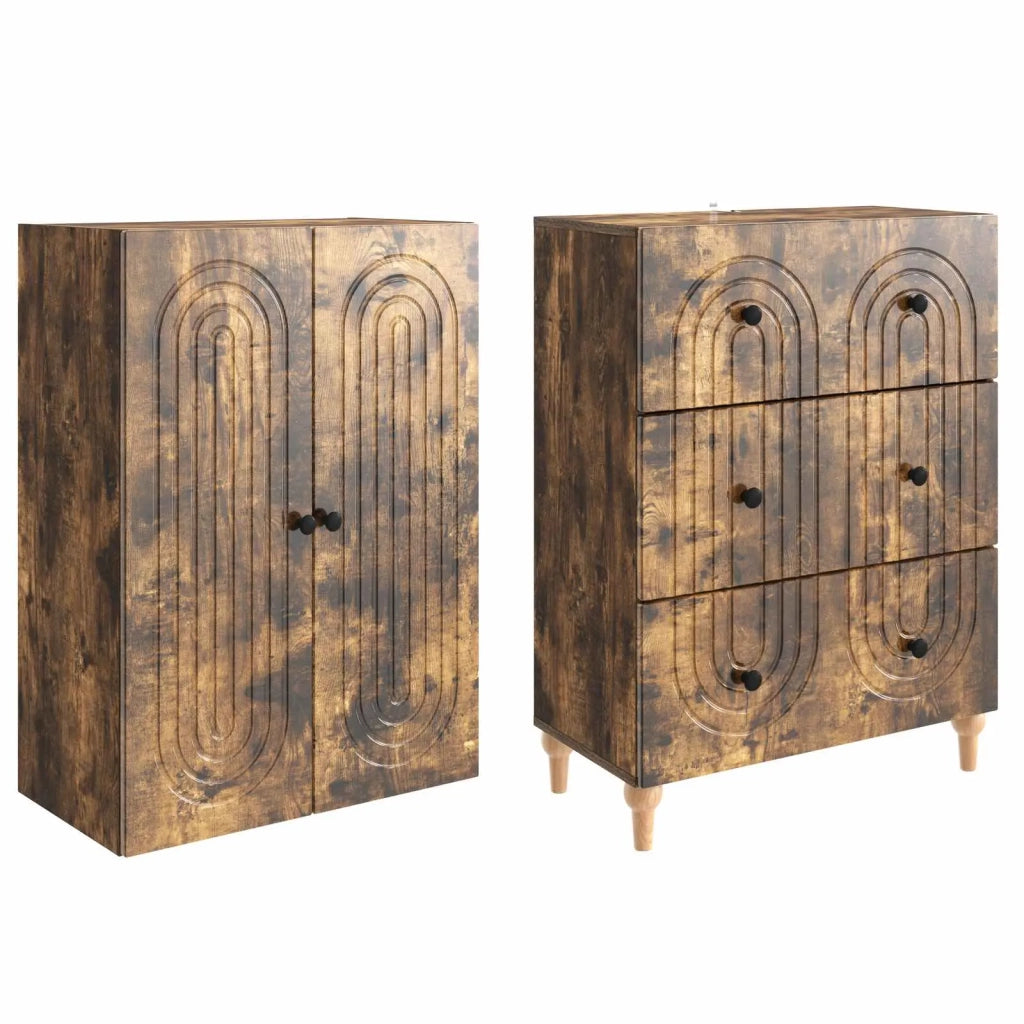 Set di armadi 2 pcs 66 x 34,5 x 90 cm Legno ingegnerizzato