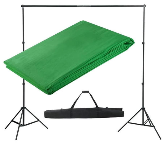 Kit studio fotografico completo + sfondo verde seamless 3x3 mt studio fotografico professionale 1802011/4