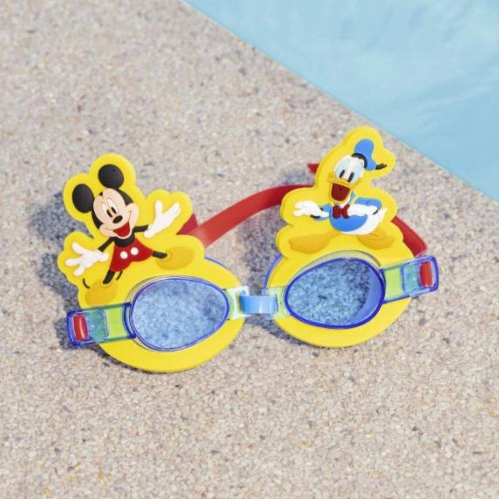 Trade Shop - Occhialini Disney Topolino E Paperino Per Bambini Nuoto Piscina Mare Estate -