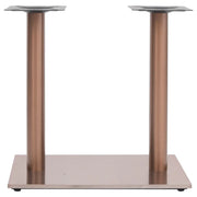 Gamba per Tavolino da Bar Ottone 70x40x72 cm in Acciaio Inox 325444