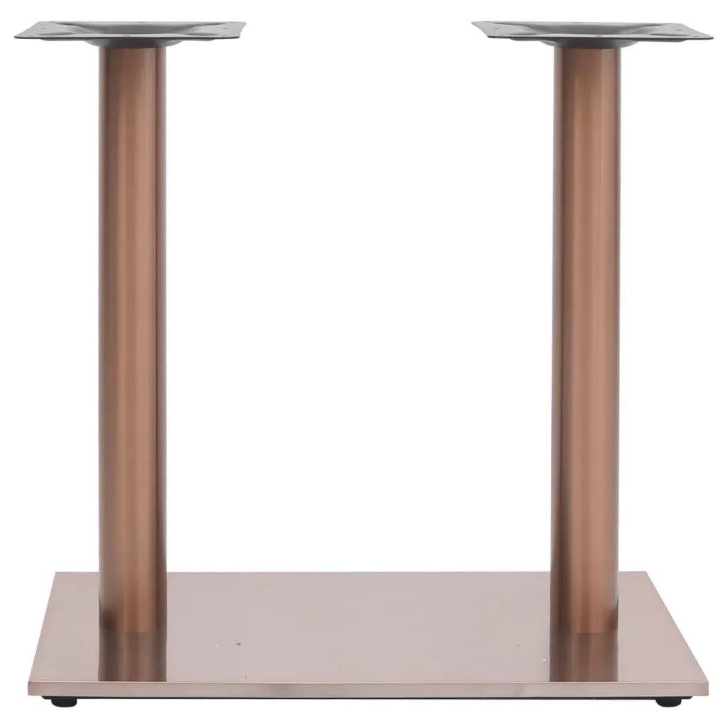 Gamba per Tavolino da Bar Ottone 70x40x72 cm in Acciaio Inox 325444