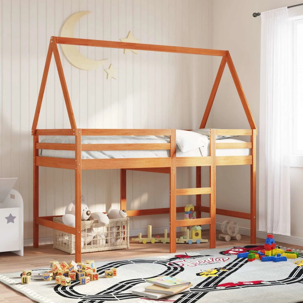 Struttura per letto soppalco Marrone Cera 90 x 190 cm 3422711