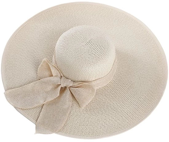 Cappello da Sole Opacos - Grande Margine - Stro - Protezione UV - Donna - 56-58cm - Cappello da Spiaggia