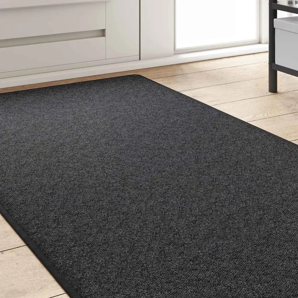 Runner in Moquette | Runner Tappeto Grigio scuro 80 x 500 cm 100% Polipropilene