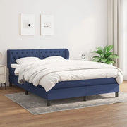 Giroletto a Molle con Materasso Blu 140x200 cm in Tessuto cod mxl 36550