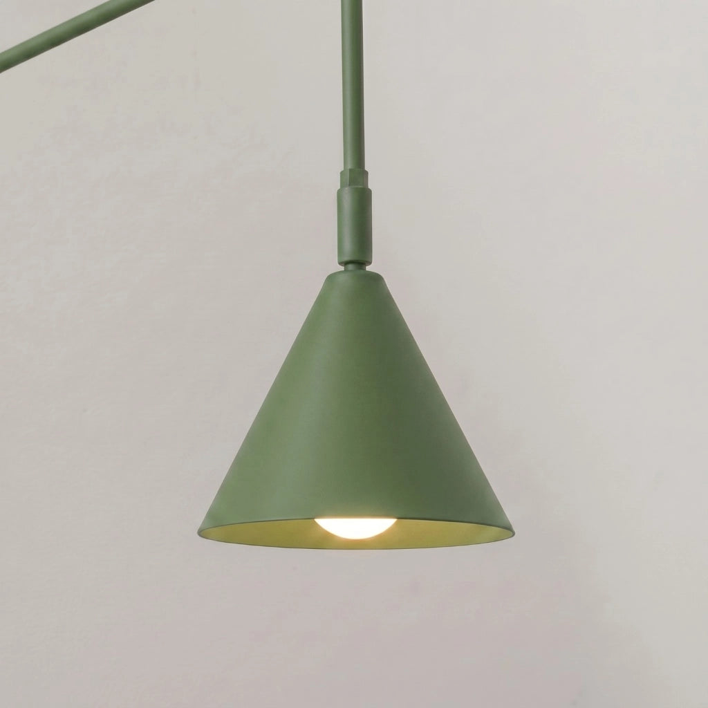 Applique NOX 1 verde oliva con interruttore