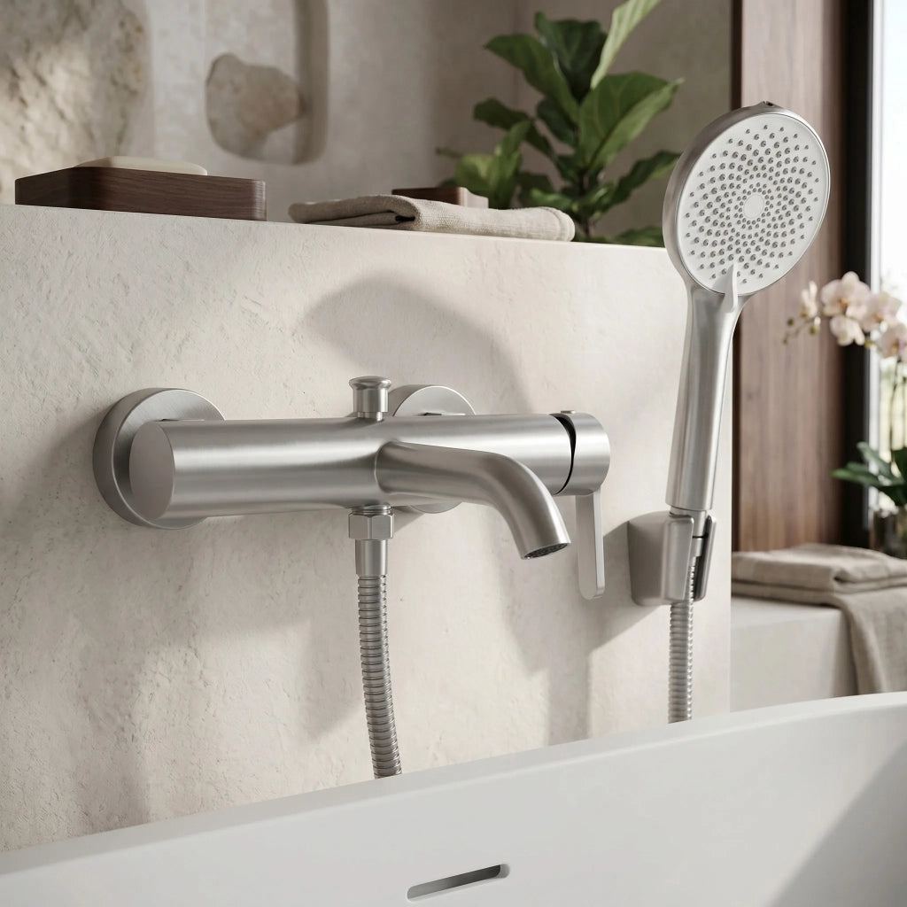 Rubinetto Da Vasca Rea Ontario Side Brush Nickel