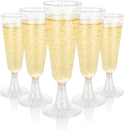 Set di bicchieri in plastica trasparente da 100 pezzi, 160ML, ideali per feste, resistenti allo shock, facili da montare.