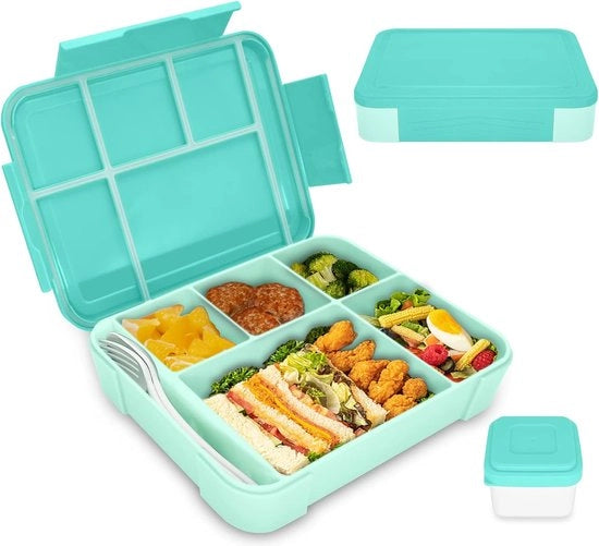 Tromba per bambini con cassette, 1300 ml, scatola per pranzo, scatola per pranzo, scatola per pranzo per bambini, scatola per pranzo per asilo e scuola elementare