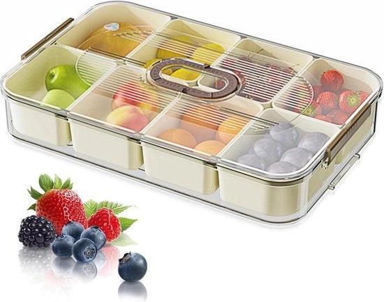 Scatola per Snack con Coperchio - Organizzatore per Scatola dei Dolci e dei Snack con Scomparti