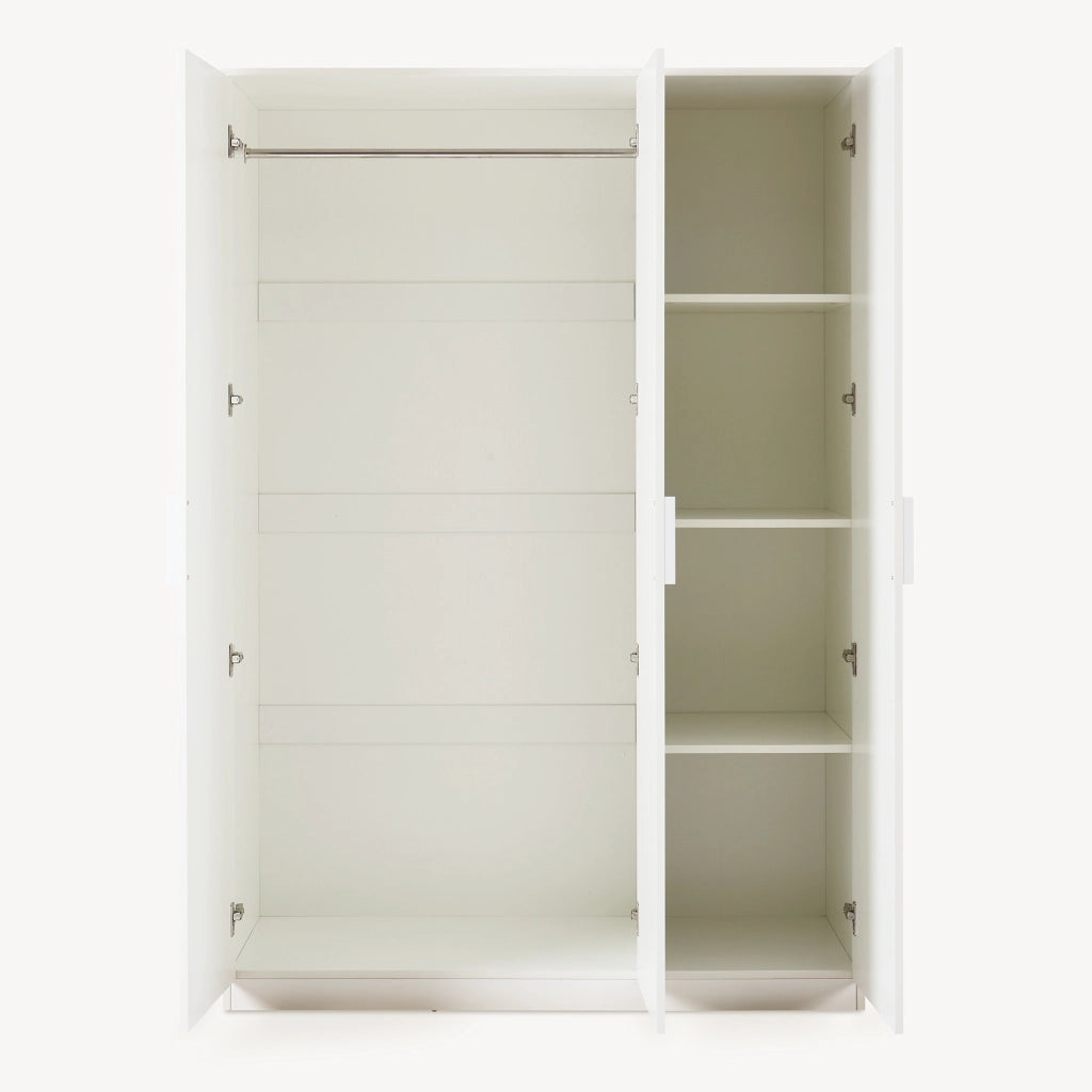 Armadio Guardaroba Eiselfing con 4 Scomparti 176 x 120 x 52 cm Bianco [en.casa]
