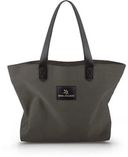 Borsa per donna - Borsa a manica ripiegabile con cerniera e tasca interna - Borsa estetica, borsa di stoffa, grande borsa a mano, borsa a tela (nero, medio)