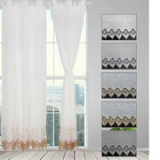 Trade Shop - Tenda Veruska Pannello Singolo 6 Borchie Porta Finestra Cucina Bastone 140x280cm -